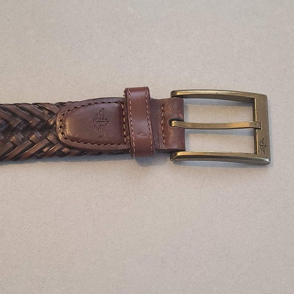 Women's Dockers Brown Woven Belt - Picture 2 of 7